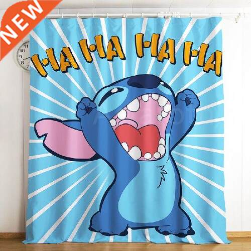 Disney 3D Lilo Stitch Bathroom Shower Curtain Blackout