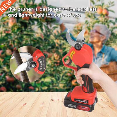 21V Cordless Electric Pruning Shears Pruner Garden Branch Tr