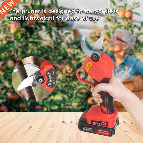 21V Cordless Electric Pruning Shears Pruner Garden Branch Tr
