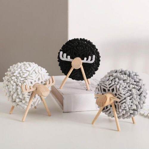50%HOT1 Set of Coasters Sheep Stand Removable Felt