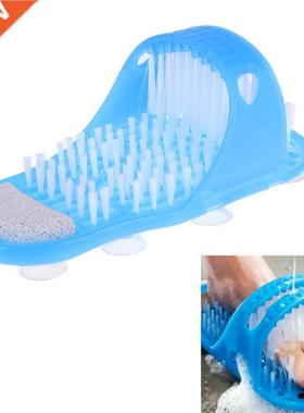 Pumice Stone Foot Scrubber Shower Plastic Bath Shoe Brush M