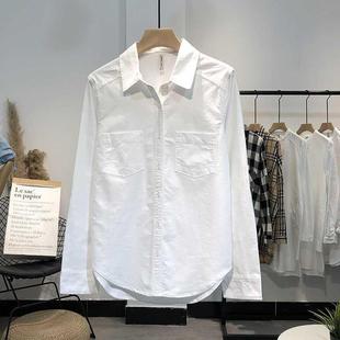 Tops Blue Shirts 2021 Spring Women Blouse Sleeve Long Cotton