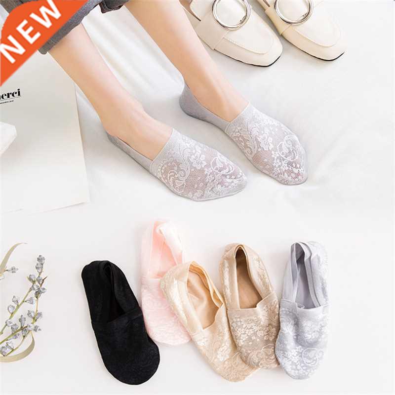 5 Pairs Fashion Women Girls Summer Socks Style Lace Flower S