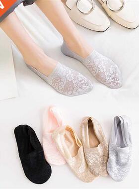 5 Pairs Fashion Women Girls Summer Socks Style Lace Flower S