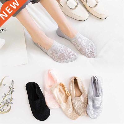 5 Pairs Fashion Women Girls Summer Socks Style Lace Flower S