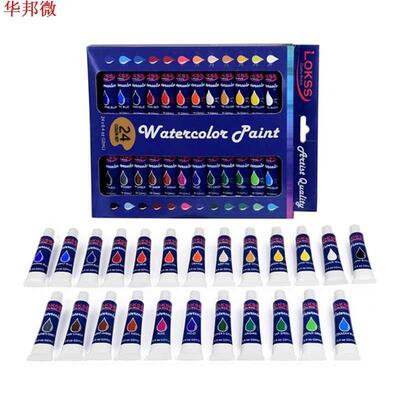 Ensemble de 24 couleurs de peinture à l'huile d'art dans de