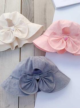 Outdoor Baby Bucket Hat Infant Girls Fisherman Sun Hats Cott