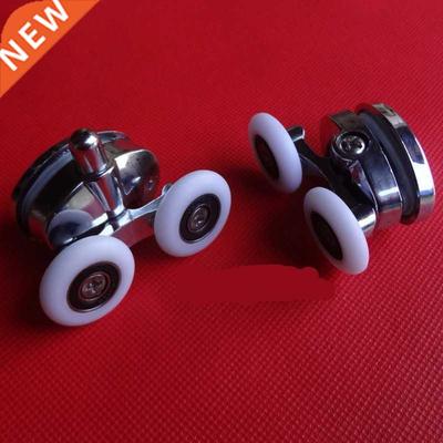 1 pair Shower room pulleys Circular sliding door hanger whee