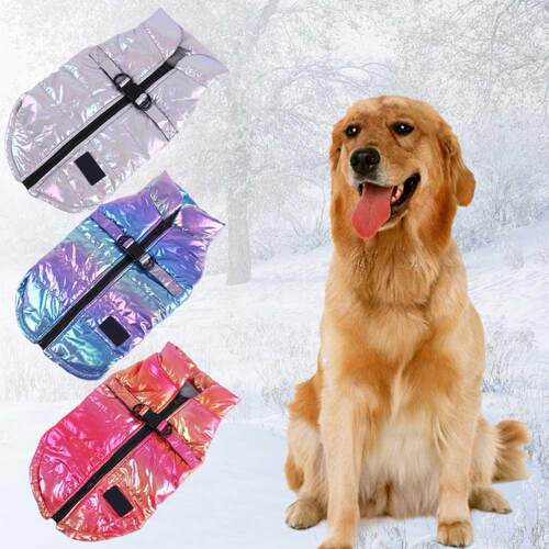 Colorful Pet Dog Jacket Clothes Winter Warm Waterproof Pet