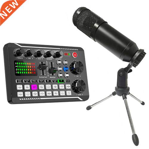 F998 Bluetooth-compatible Sound Card with BM800 USB Micropho