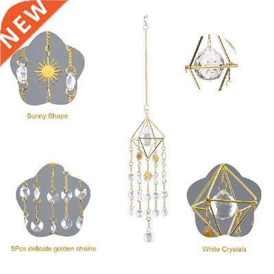 Crystal Sun Catcher Star Prism Geometric Window Hanging