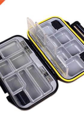 12 Compartments Plastic Fishing Box Bait Two-color Fishing T