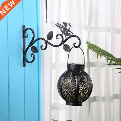 Wrought Iron Wall Hanging Flower Pot Support Bird Plants