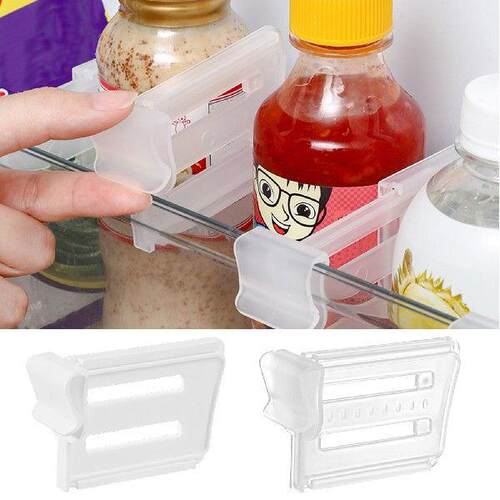 4 PCS Refrigerator Classified Storage Transparent Divider