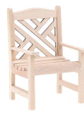 1:12 Dollhouse Furniture Miniature Wooden Kitchen Chair