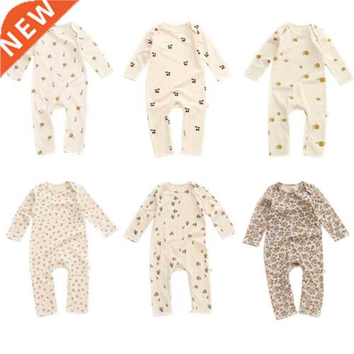 0-24M Newborn Kid baby Boys Girls Clothes Spring Print Rompe