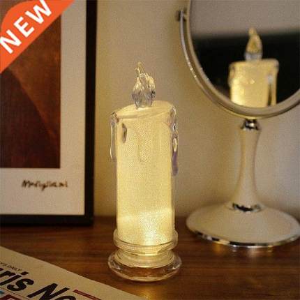 Flameless LED Light Candle Electronic Lamp With Base