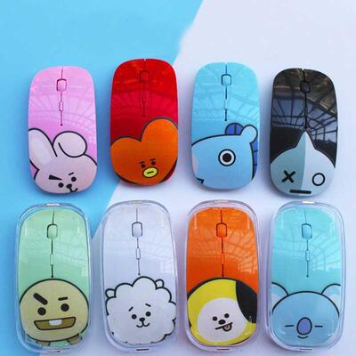 Wireless Mouse LED Lights Mouse Mini Wireless Mute USB Optic