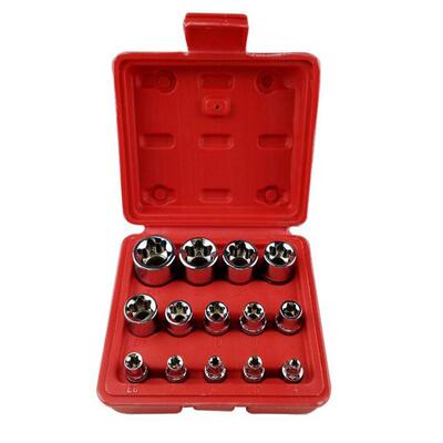 14PC Professional Sockets E4-E24 Torx Torque Bits Tools Set