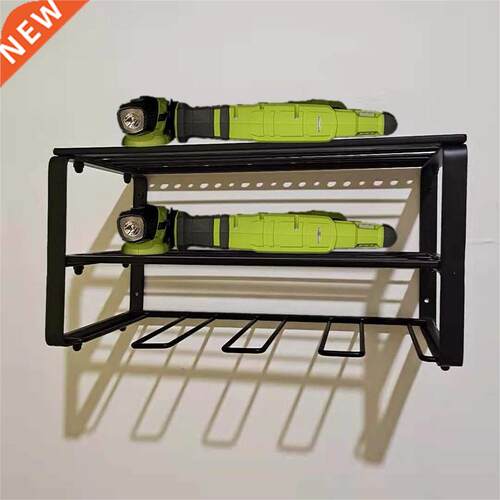 Drill Tool Storage Holder Wall Mounted Power Tool Rack Drill