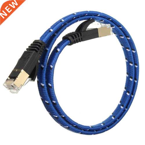 50cm Braided CAT-7 10 Gigabit Ethernet Cable Modem Router Pa