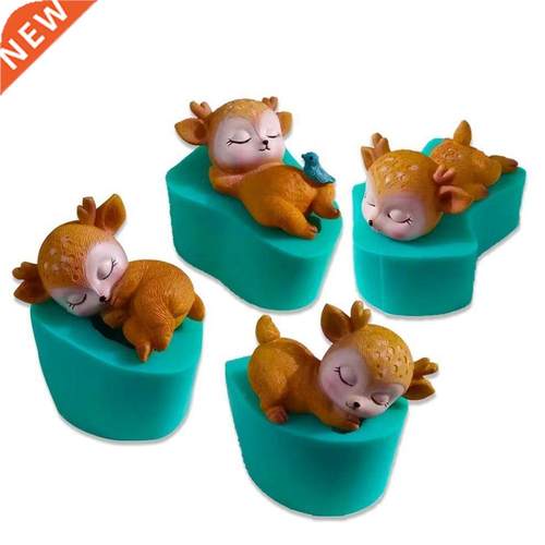 Sika Deer Chocolate Silicone Mold For Creative 3D Fawns
