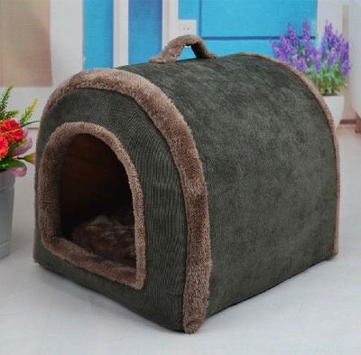 Hand Wash Corduroy Dogs Houses Winter Autumn Warm Pet Beds