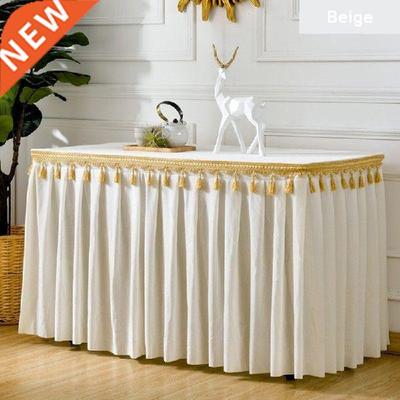 Velvet Table Cloth Skirting Cover Buffet Conference Hotel