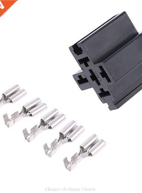40A 5 Pin Relay Connector Socket with 5 x 6.mm Terminals Ca