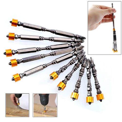 5/10Pcs Alloy Double-head Screwdriver Bit Magnetic