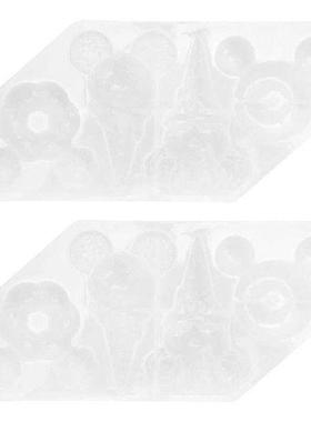 mold Caking Tools Cartoon Silicone Mold Doughnut Ice Cream