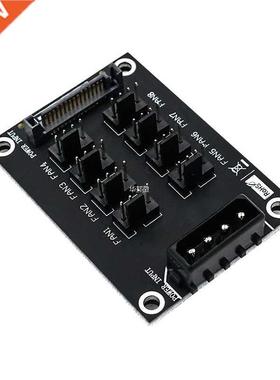 Fan Hub Computer 12V Mini Fan Controller Molex 4Pin SATA 15P