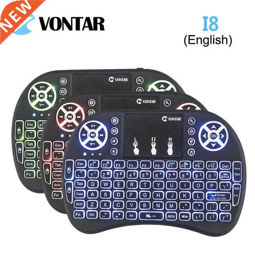 Backlight i8 English Russian Spanish 2.4GHz Wireless Keyboar