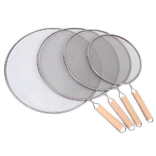 Quality 4PCS Oil Grease Splatter Screen Stainless Steel