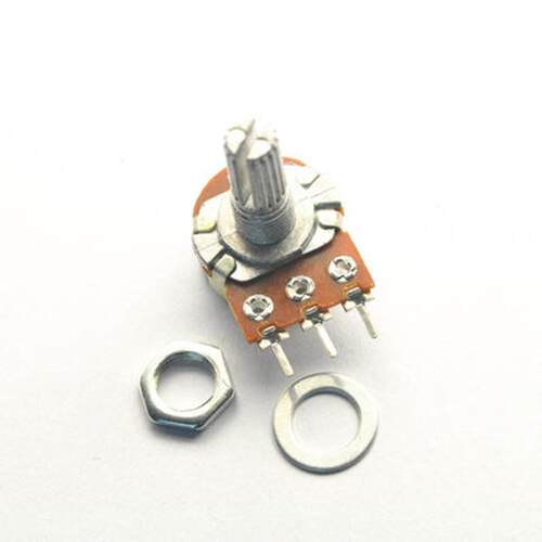 10pcs WH148 B10K Linear Potentiometer 15mm Shaft With Nuts A