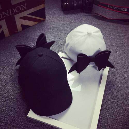 Baseball Caps female Harajuku Bow knot casquette Adjustable