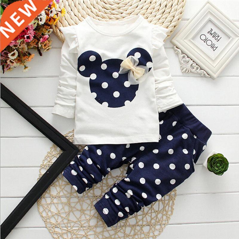 2022 Winter Girls Clothes Set T-shirt+pants 2 pcs Children's