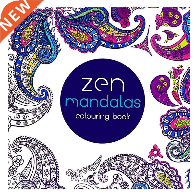 *24 Pages Mandala Flower  Coloring Book Painting Graffiti