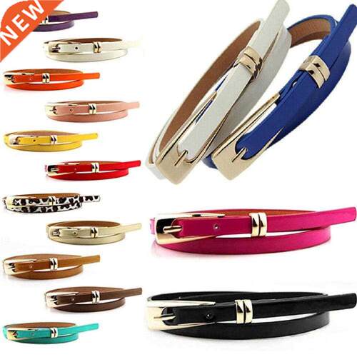80% HOT SALE Women's Fashion Candy Color Faux Leather Buckle