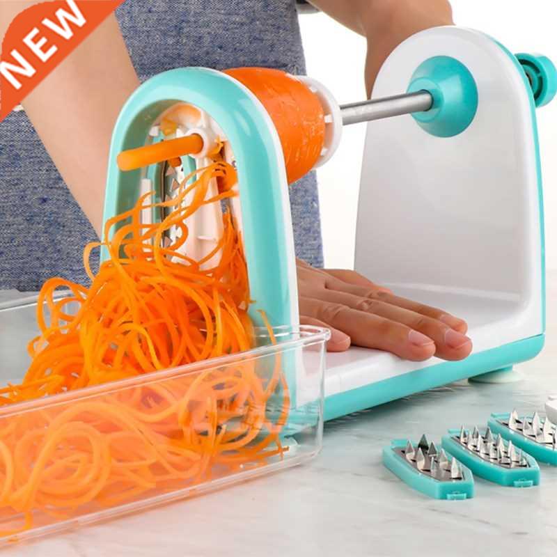 Manual Spiral Vegetable Slicer Spiralizer Cutter Round Mando