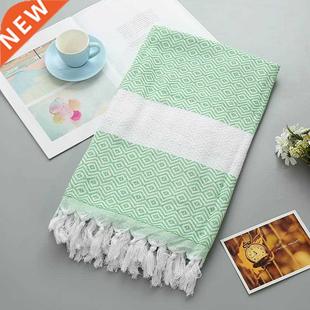 Turkish Beach Towel Sports Sauna Tassel Shawls for Wo Outdoo