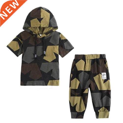 Kids Sets Boys Summer New Children Short Sleeve T Shirt +pan