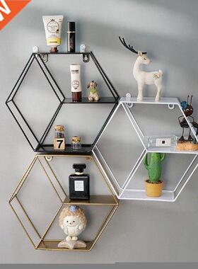 Creative Hexagonal Wall Rack Three-tier Structure Geometric