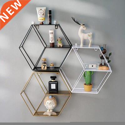 Creative Hexagonal Wall Rack Three-tier Structure Geometric