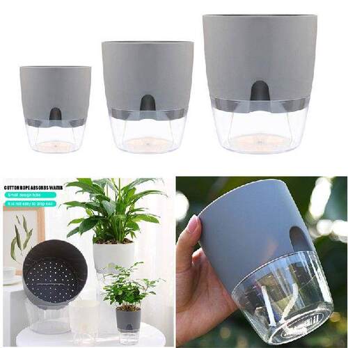 Watering Planter Handmade 2 Layer Self Watering Plant
