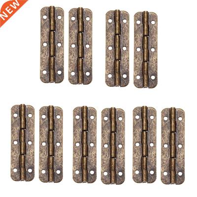 10 Pcs Furniture Fittings Antique Bronze Long Hinges for Cab