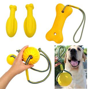 Pet Molar Bite Toys Dog EVA Chew Ball Cleaning Teeth Puppy