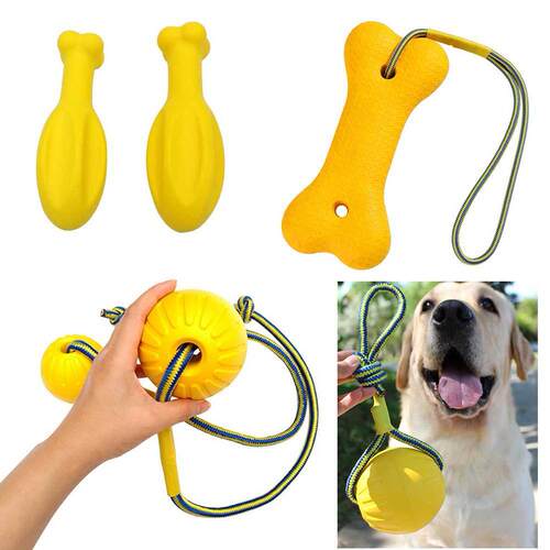 Pet Molar Bite Toys Dog EVA Chew Ball Cleaning Teeth Puppy