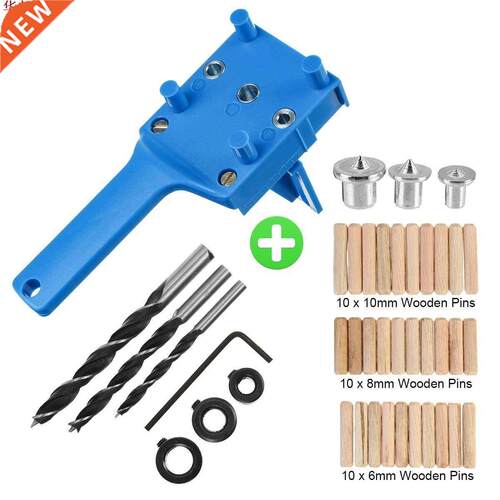 Woodworking Dowel Jig fits 6 8 10mm Drill Bits Wood Drilling