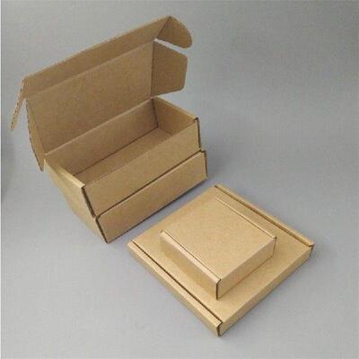 8*3cm 9*3cm 10*3cm 11*3cm 100pcs Brown Kraft Shipping Boxes